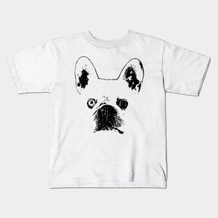 French Bulldog Face Kids T-Shirt